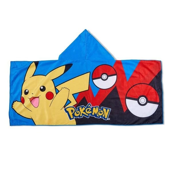 slide 2 of 14, Pokemon Hooded Youth Beach Towel