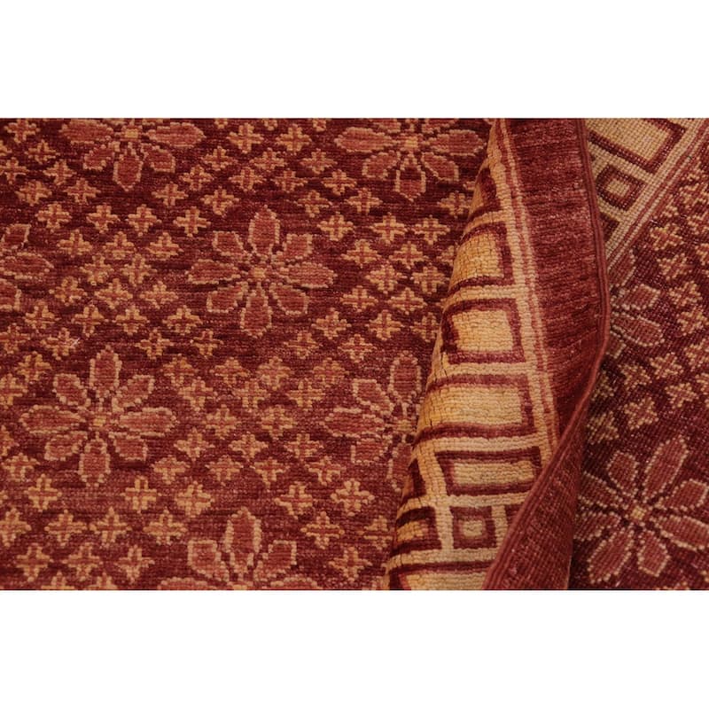 Eclectic Ziegler Red/Gold Wool Rug - 8'10'' x 11'11''