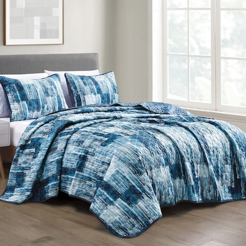 Wellco Bedding Comforter Set 3 Piece All Season,Blue