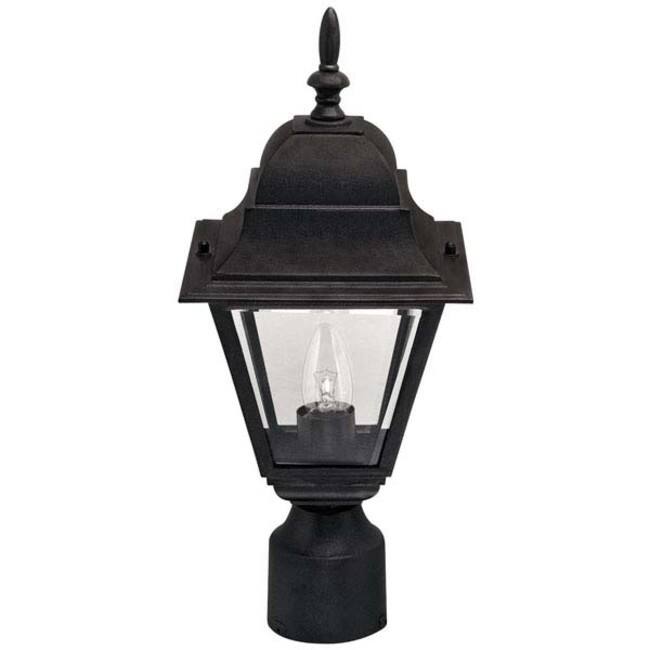 Canarm Single Light 16-3/4" High Outdoor Post Light - Black