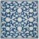 preview thumbnail 10 of 46, SAFAVIEH Handmade Micro-Loop Marijka Wool Rug 5' Square - Navy/Grey - Square