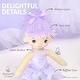 preview thumbnail 3 of 4, Butterfly Craze Ballerina Dancer Doll 17", Great Gift for Toddlers, Ballet Joy, Purple