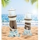 preview thumbnail 5 of 5, CoTa Global Evian Wooden Nautical Candle Holders - Handmade - 2 Pieces