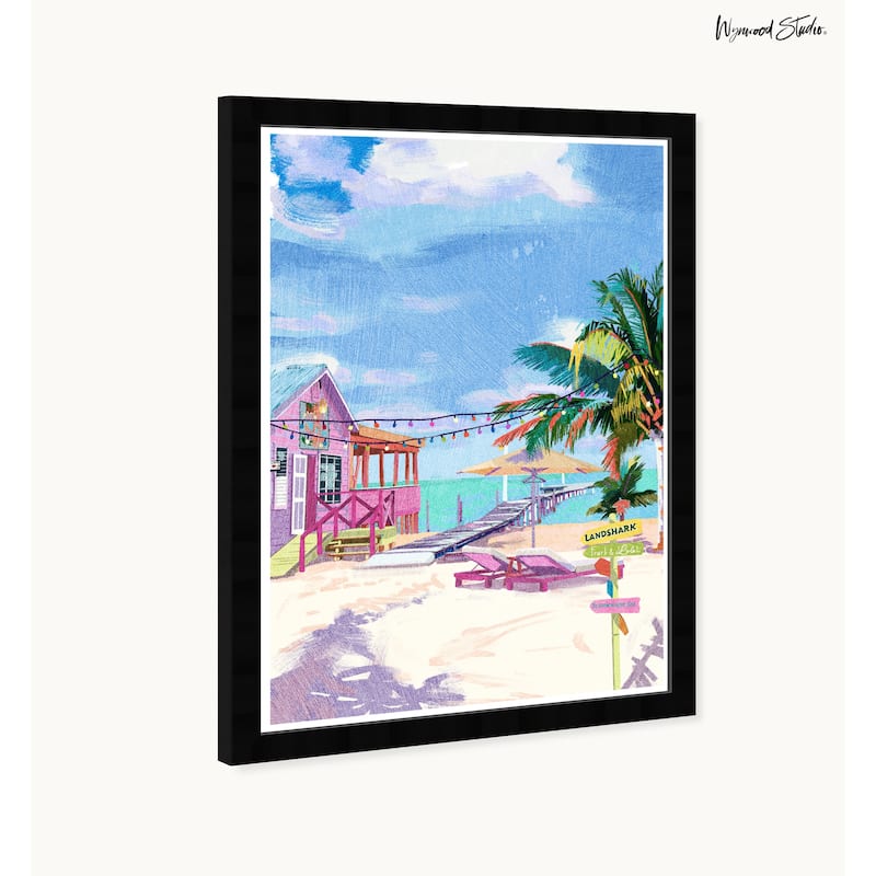 Wynwood Studio Beachside Lounge Framed Beachfront Coastal Prints