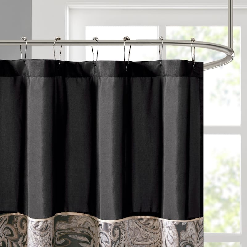 Madison Park Aubrey Jacquard Shower Curtain