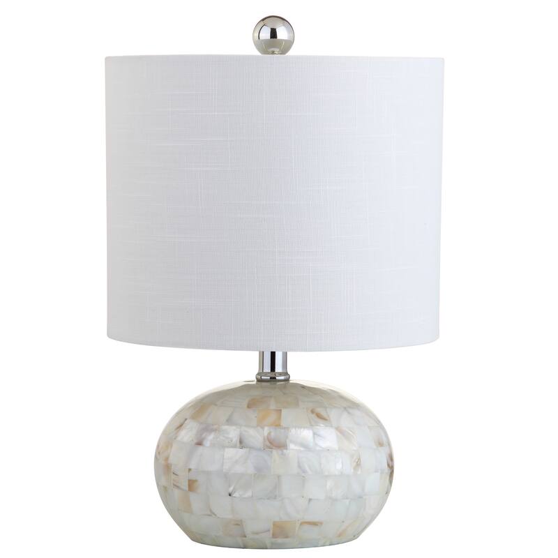 Bailey 16" Seashell LED Table Lamp, Ivory by JONATHAN Y