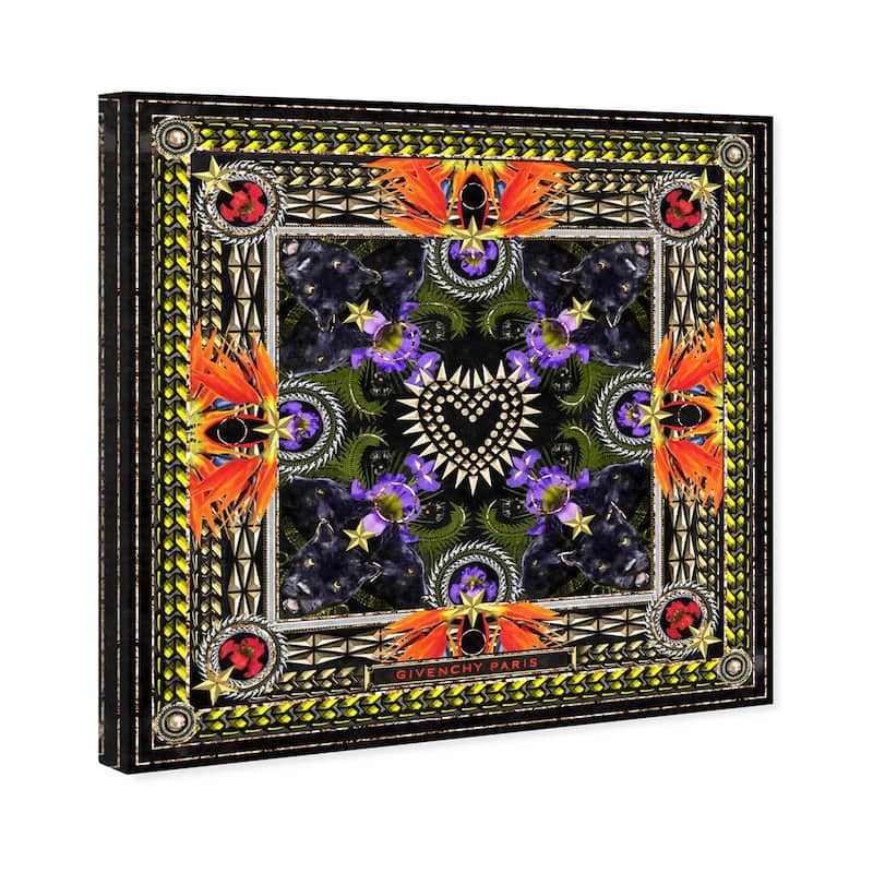 Wynwood Studio Canvas Fashion and Glam Grand Royal Fashion V Yellow and Light Yellow Glam Wall Art Canvas Print