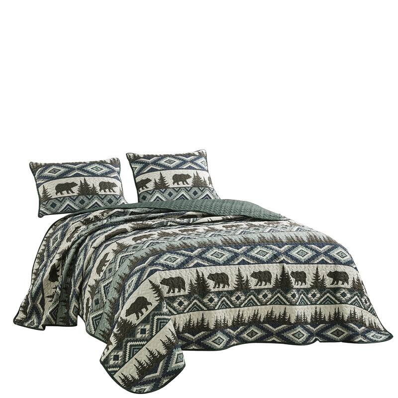 Bear Claw 3 Piece Bedspread