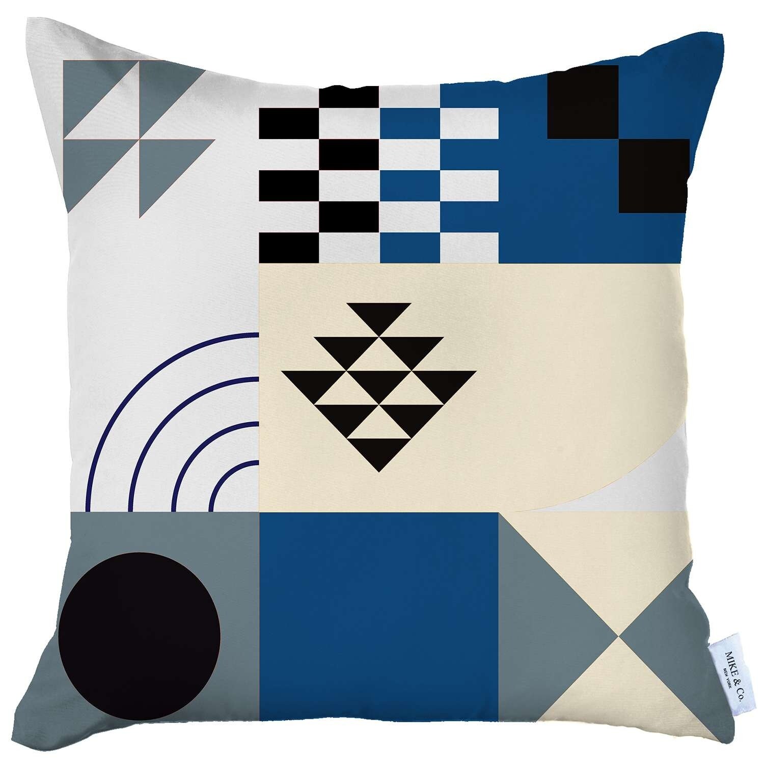 Blue boho pillow clearance