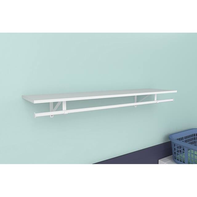 ClosetMaid Laminate Shelf Kit with Adjustable Hang Rod