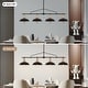 preview thumbnail 23 of 21, 4/5-Light Industrial Linear Bowl-shaped Chandelier Lighting over Kitchen Table