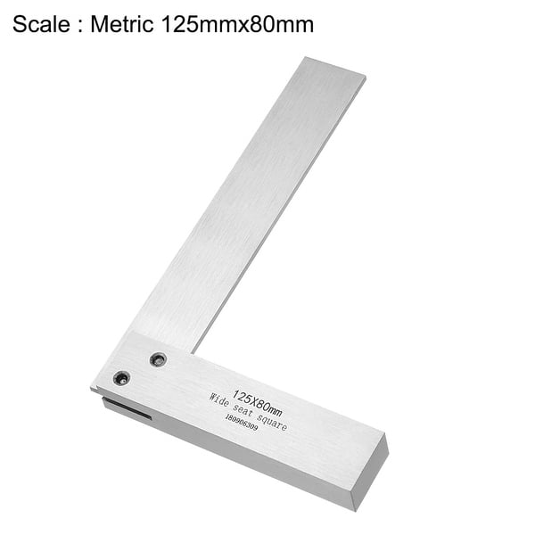 125mmx80mm Square Precision Ground Hardened Steel Right Angle Ruler Metric 125mmx80mm Overstock 125mmx80mm Square Precision Ground Hardened Steel Right Angle Ruler Metric 125mmx80mm Overstock