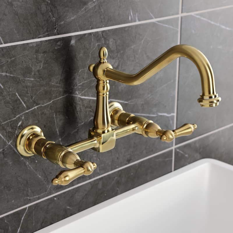 Heritage Two-Handle Wall Mount Kitchen Faucet