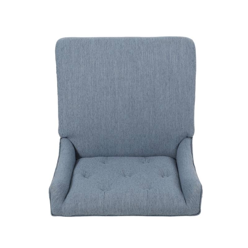 Fabric Tufted Wingback Counter Stools, Set of 2