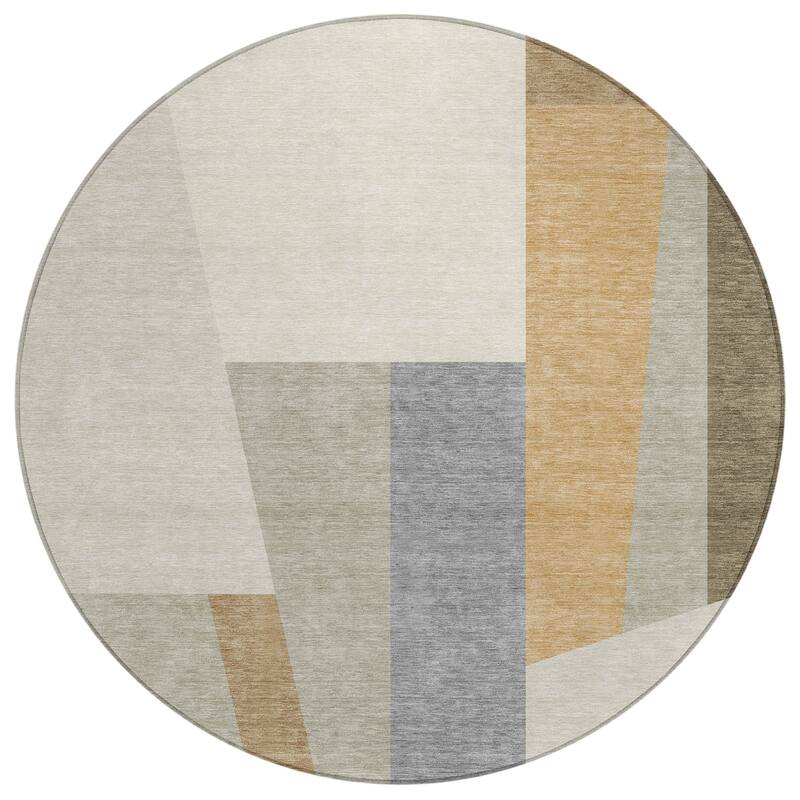 Machine Washable Indoor/ Outdoor Contemporary Jolie Chantille Rug