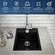 preview thumbnail 29 of 65, Karran QT-825 Drop-in 15-3/4" Single Bowl Quartz Composite Kitchen Sink