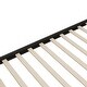 preview thumbnail 7 of 11, Rattan Design Full Wingback Bed Wood Storage Platform Bed with Headboard, 2 Drawers and Footboard, No Box Spring Required, Black