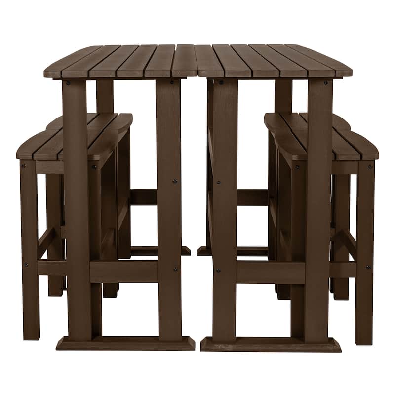 Lehigh 6-Piece Outdoor Balcony Set - Bar-height