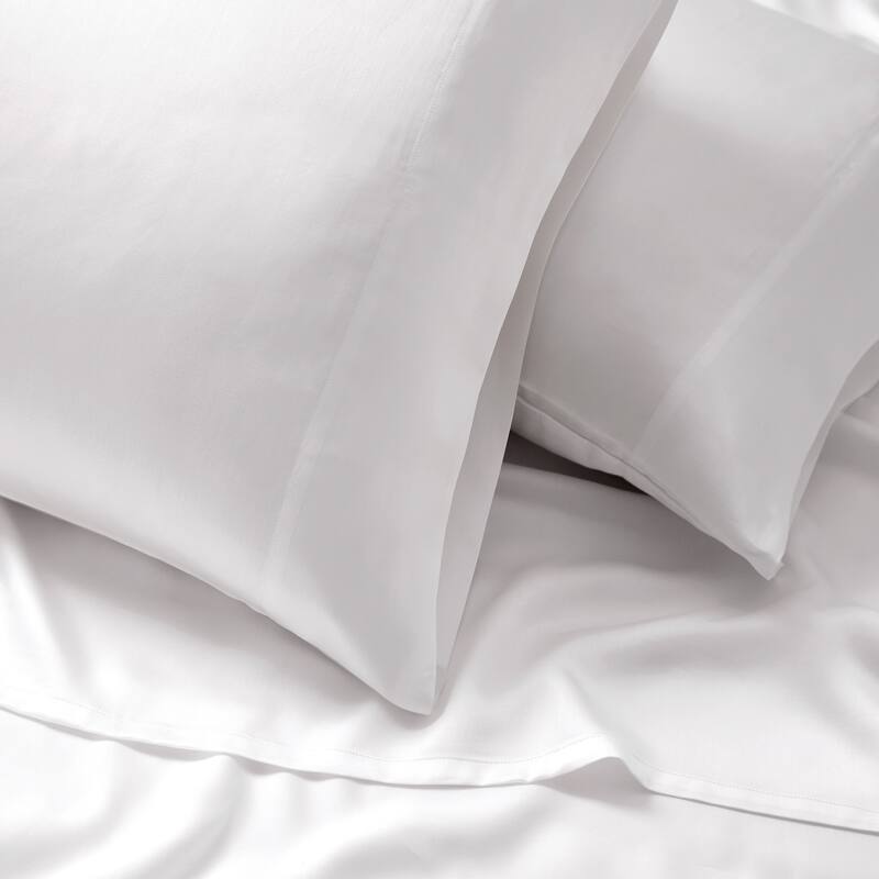 Silky Cooling Breathable 100 Tencel Sheets Set for Hot Sleepers, Cool