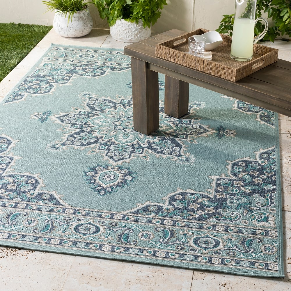 Livabliss Cesare Medallion Indoor/ Outdoor Area Rug