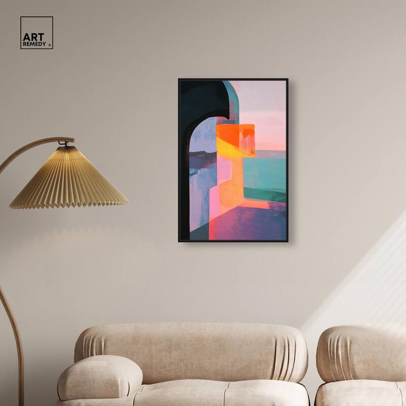 Color Blocks III Canvas by Art Remedy