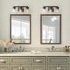 preview thumbnail 5 of 19, Fora Modern Farmhouse Cylinder Glass Bathroom Vanity Lights Linear Wall Sconces