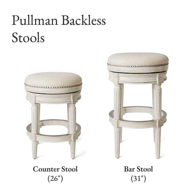 Maven Lane Pullman Backless Swivel Kitchen Stool