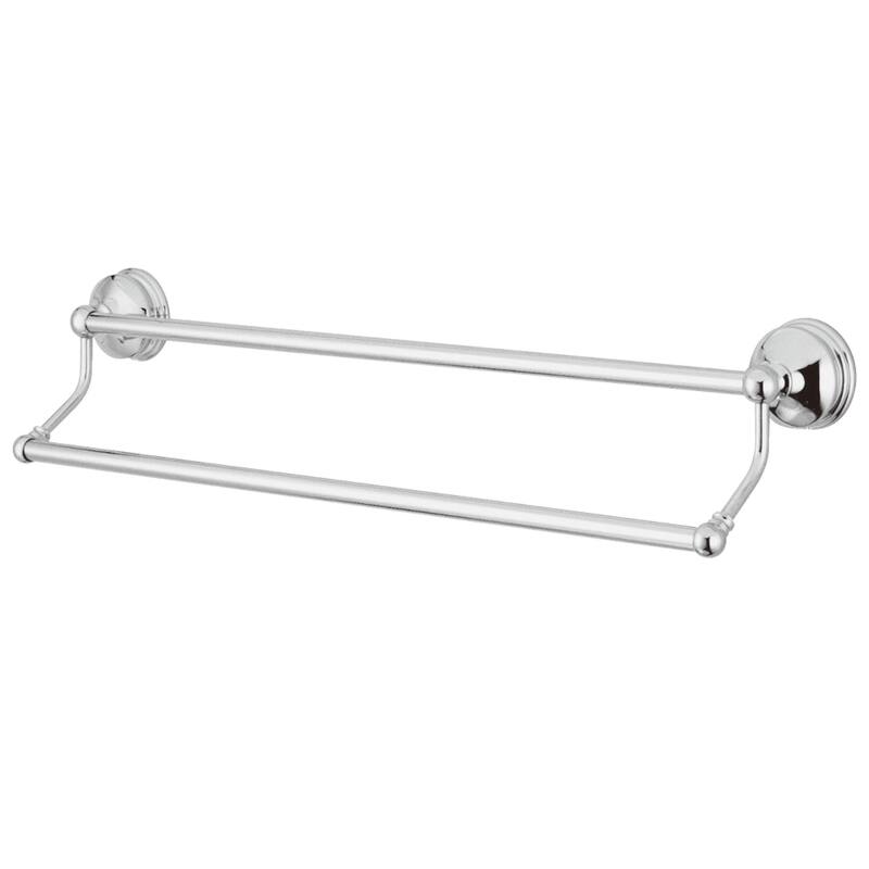 Vintage 18-Inch Dual Towel Bar - Polished Chrome
