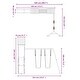 preview thumbnail 15 of 20, vidaXL Swing Set Outdoor Backyard Wooden Playground Equipment for Kids Age 3-8