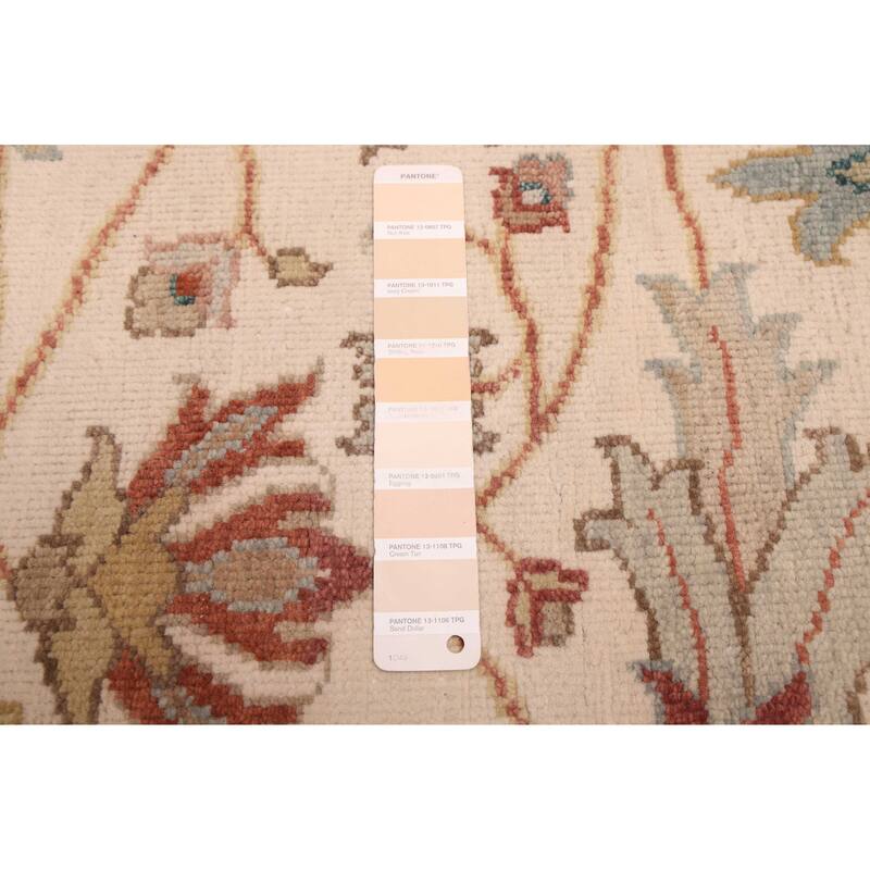 ECARPETGALLERY Hand-knotted Jules Serapi Ivory Wool Rug - 7'11 x 9'11