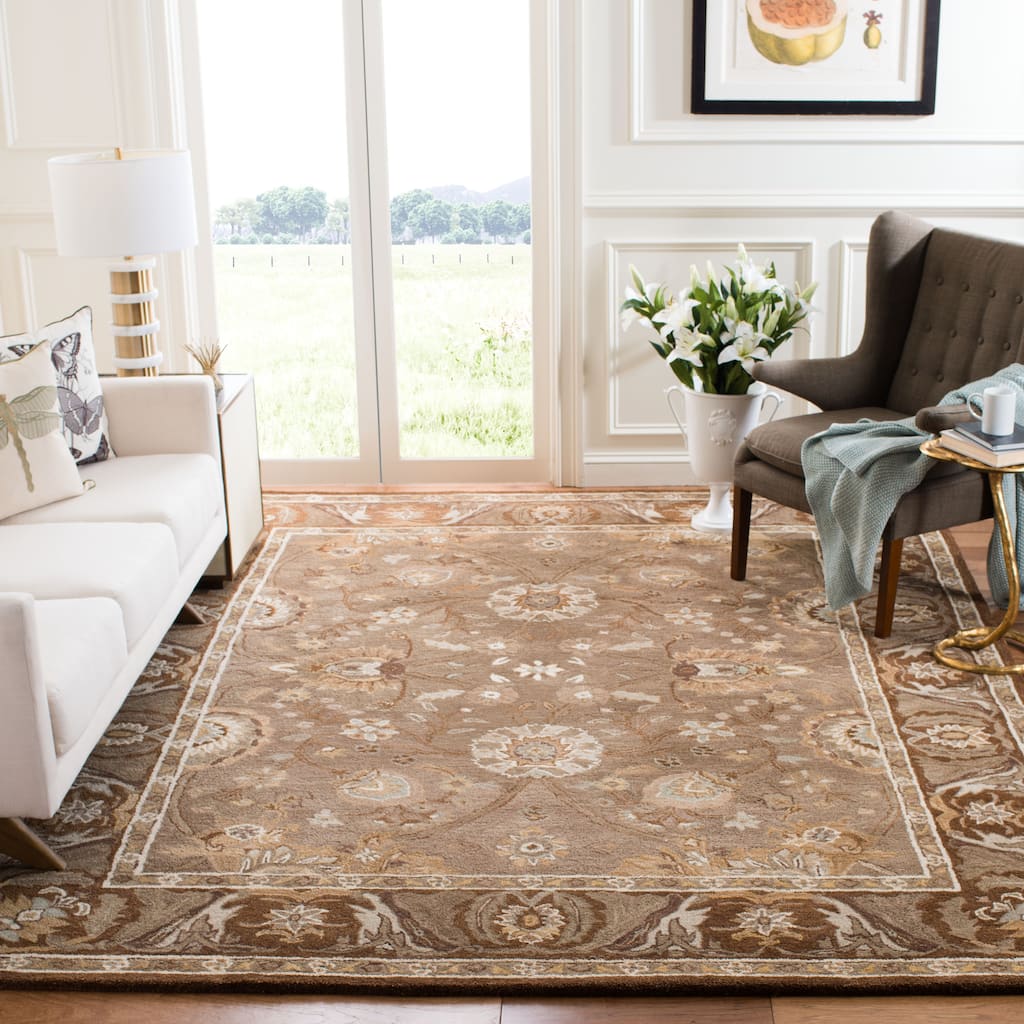 SAFAVIEH Handmade Anatolia Katja Traditional Oriental Hand-spun Wool Rug