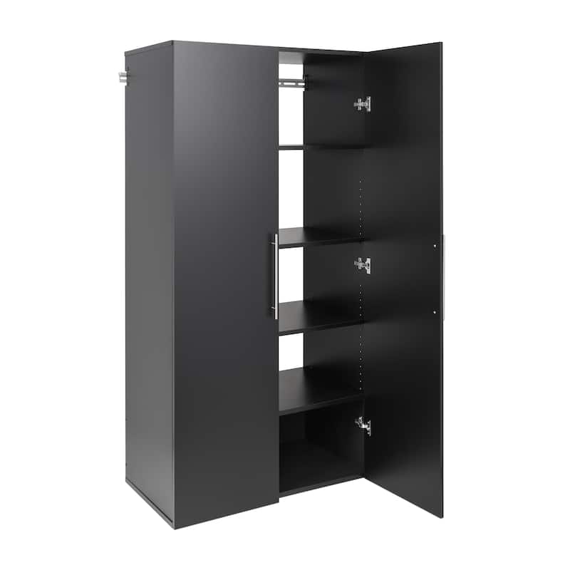Prepac HangUps Large Storage Cabinet - Immaculate 36 in Cabinet with Storage Shelves and Doors
