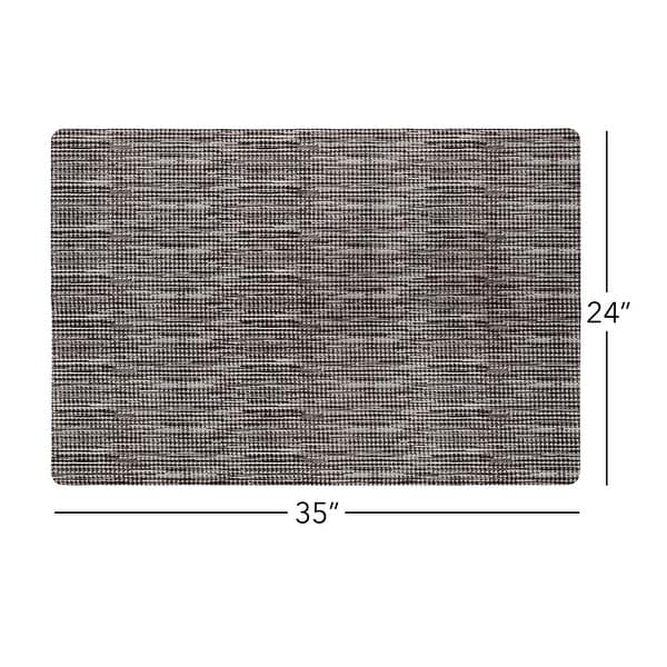 dimension image slide 0 of 4, SoHome Smooth Step Houndstooth Machine Washable Utility Mat, 24"x35"