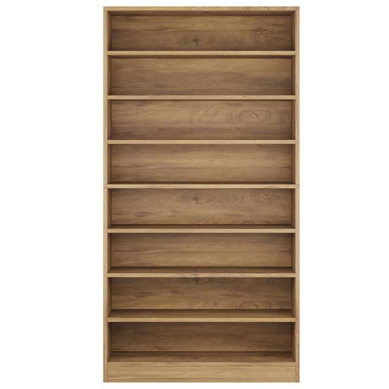 Bookcase, Open Display Storage Shelf, Organizer Cabinet Bookshelf Accent Shelving for Living Room, Home Office, Library, Bedroom