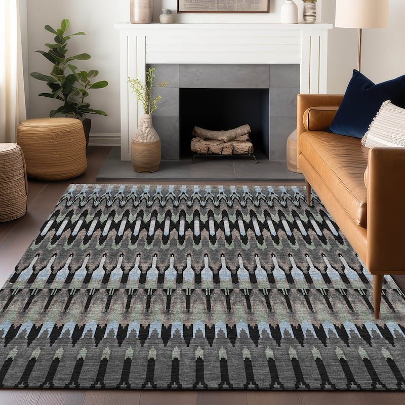Machine Washable Indoor/ Outdoor Chantille Moroccan Rug