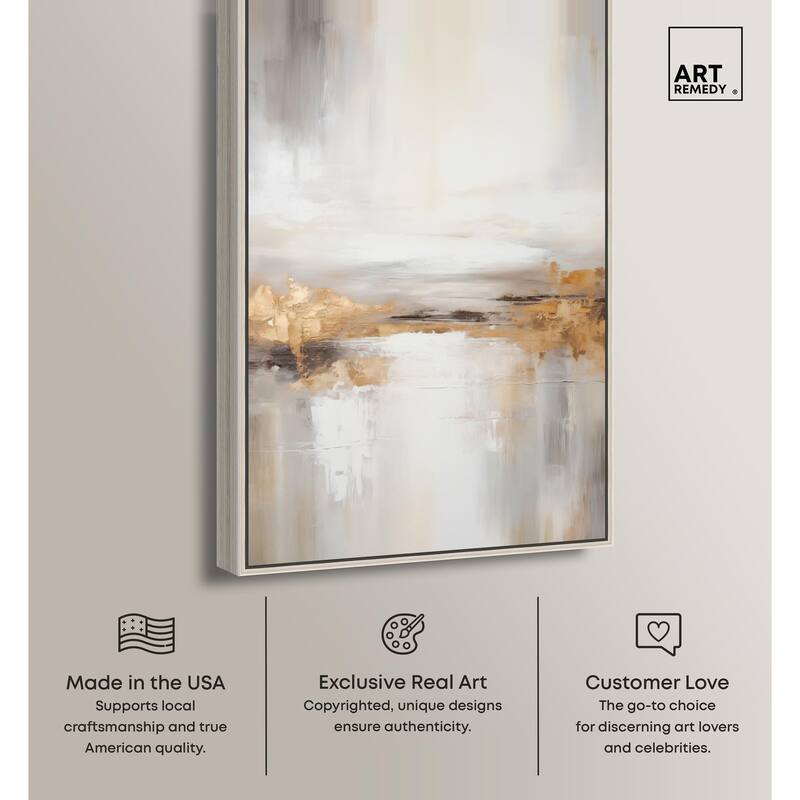 Gold Dust II Canvas by Art Remedy