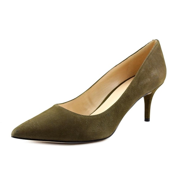 Nine West Margot Women Pointed Toe Leather Green Heels