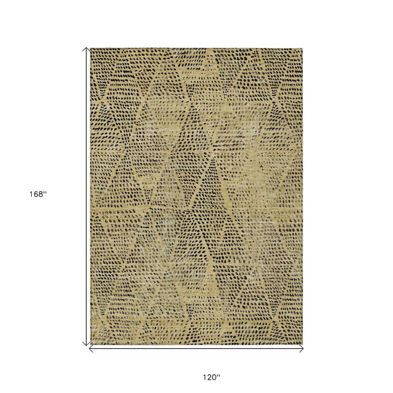 HomeRoots Geometric Transitional Rectangle Outdoor Rug
