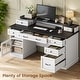 preview thumbnail 6 of 33, Executive Desk Drawers Home Office Desk Storage Cabinet