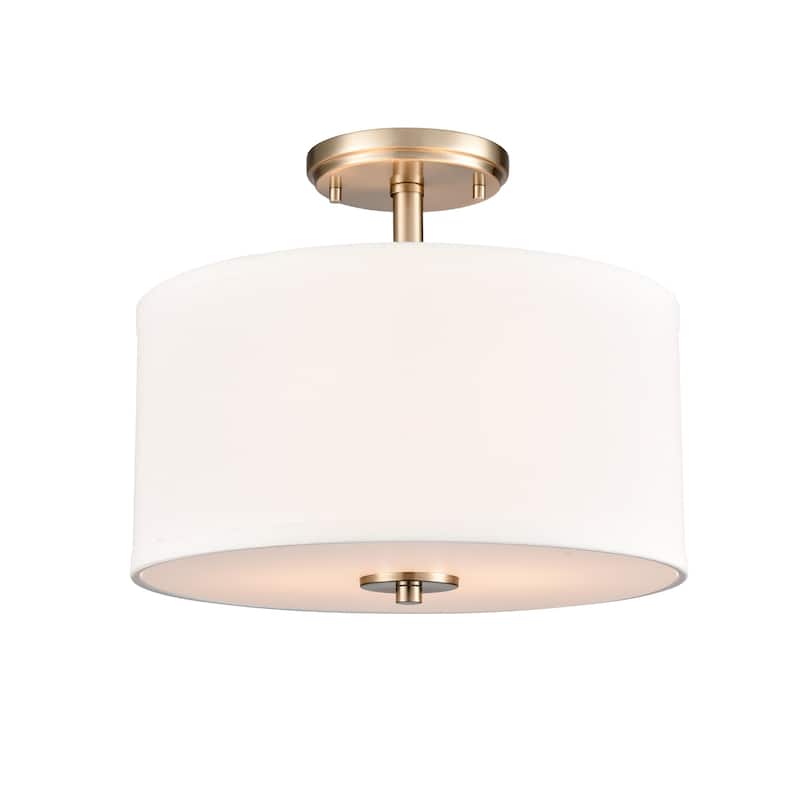 Millennium Lighting 41102 Guyten 2 Light 13" Wide Semi-flush Drum - Modern Gold