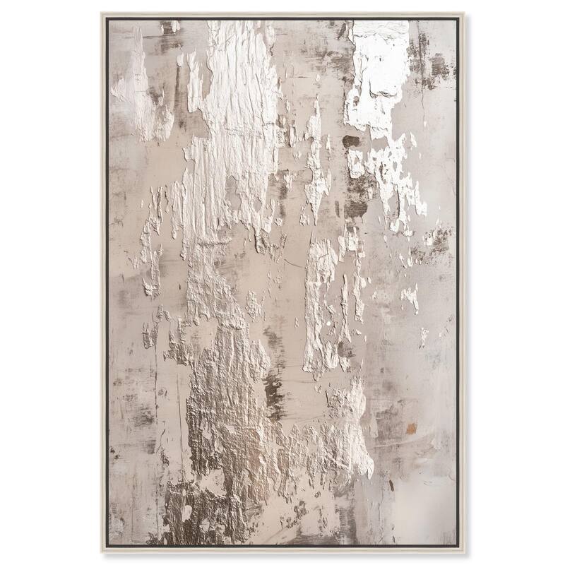 Rusted Echo III Canvas by Art Remedy - 24" x 36" - Silver