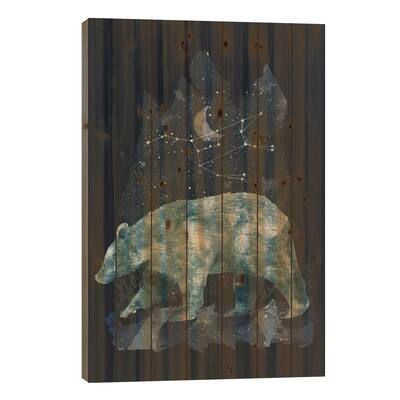 The Great Bear Print On Wood by Tracie Andrews - Multi-Color