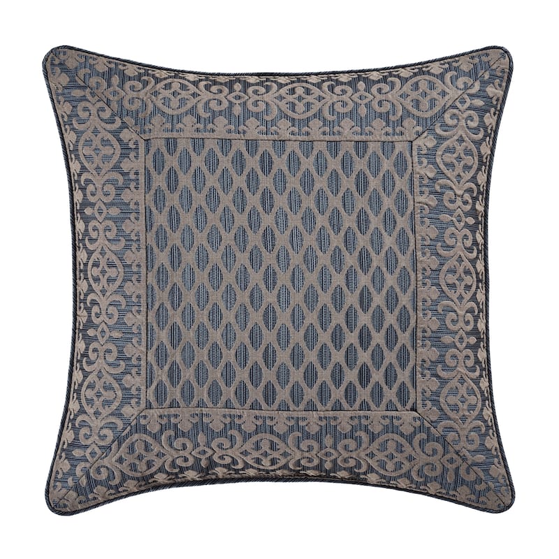 Five Queens Court Leah 18" Square Decorative Throw Pillow