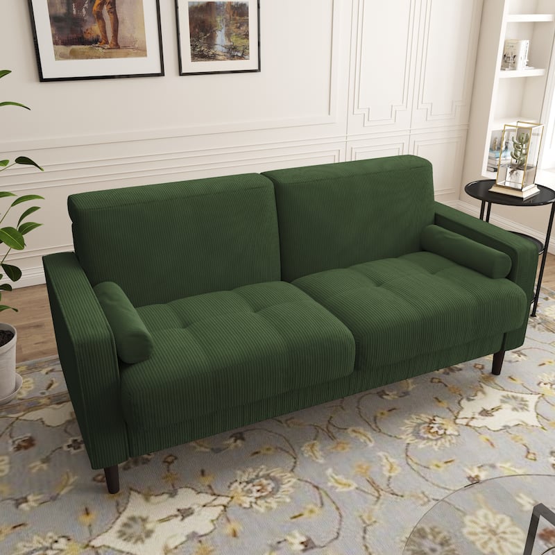 63.3"W Living Room Corduroy Loveseat Sofa
