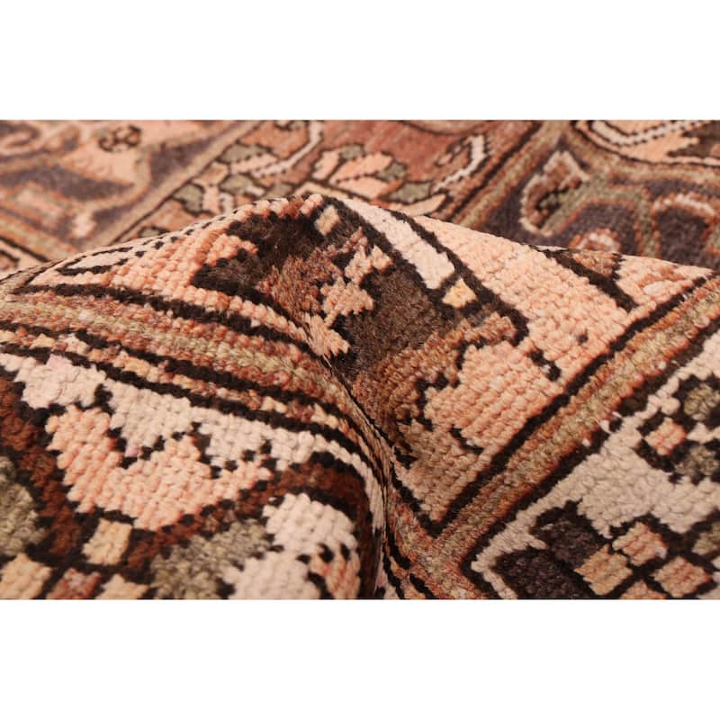 ECARPETGALLERY Hand-knotted Kayseri Vintage Brown Wool Rug - 6'2 x 9'2