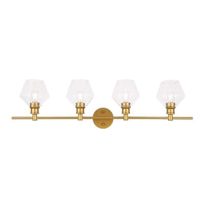 Gwyneth 4-light Clear Glass Wall Sconce