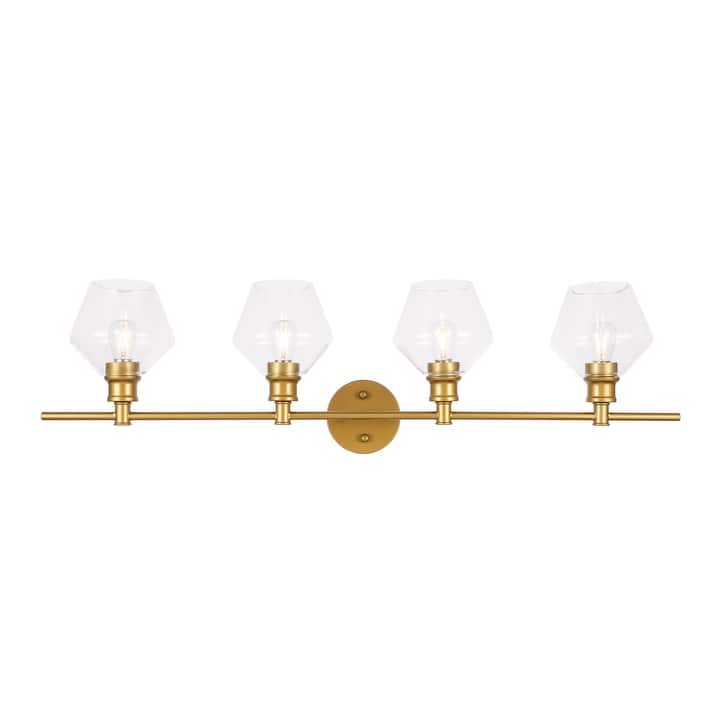 Gwyneth 4-light Clear Glass Wall Sconce