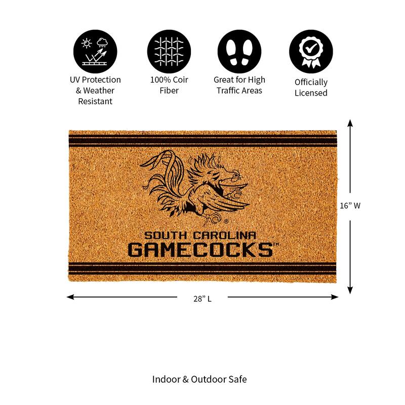 28 in. x 16 in. University of South Carolina, Coir Mat