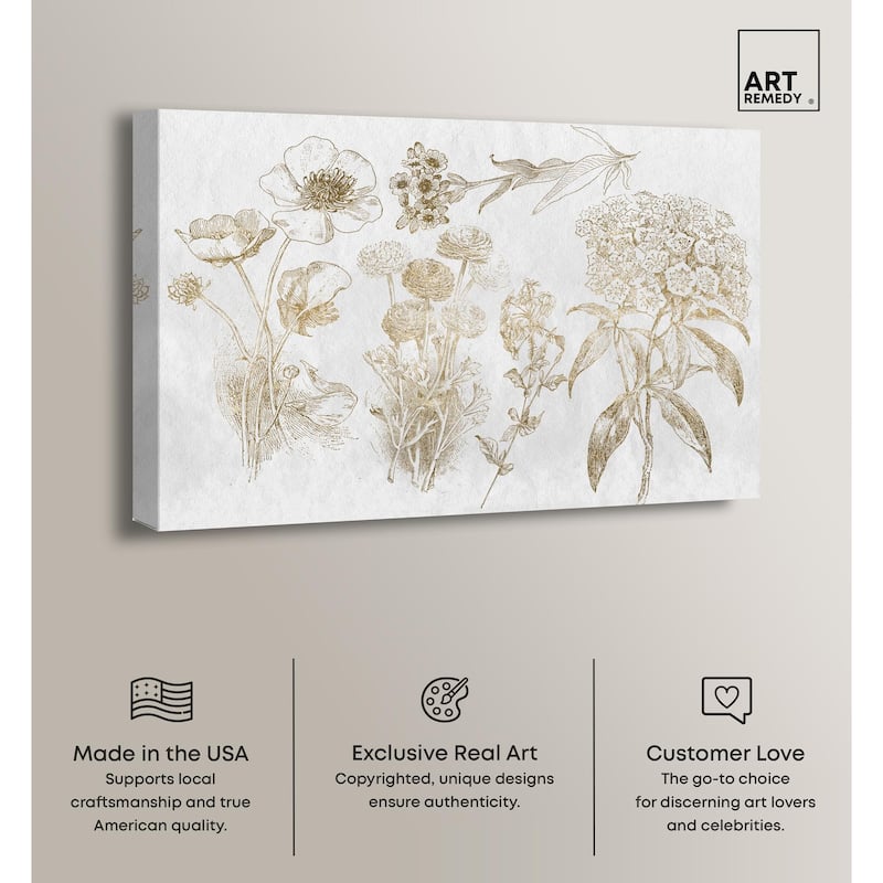 Floral Selection Canvas by Art Remedy, Gallery Wrapped