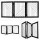 preview thumbnail 13 of 13, PETMAKER 3-Panel Foldable Pet Gate, Black - N/A
